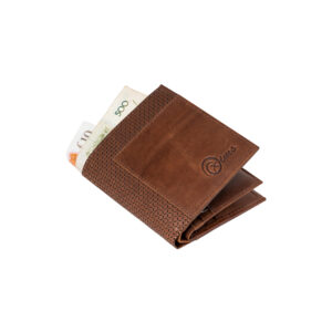 Oxims Genuine Leather Bi-Fold Wallet, Brown, Multiple Card Slots, Currency Compartments (Coin Pocket)