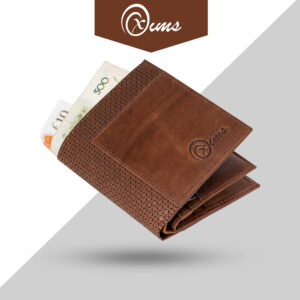 Oxims Genuine Leather Bi-Fold Wallet, Brown, Multiple Card Slots, Currency Compartments (Coin Pocket)