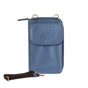 Oxims Genuine Leather Zip Around Crossbody Sling Bags