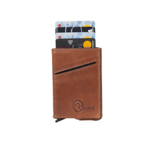 Oxims Leather Credit Card Holder (Brown)